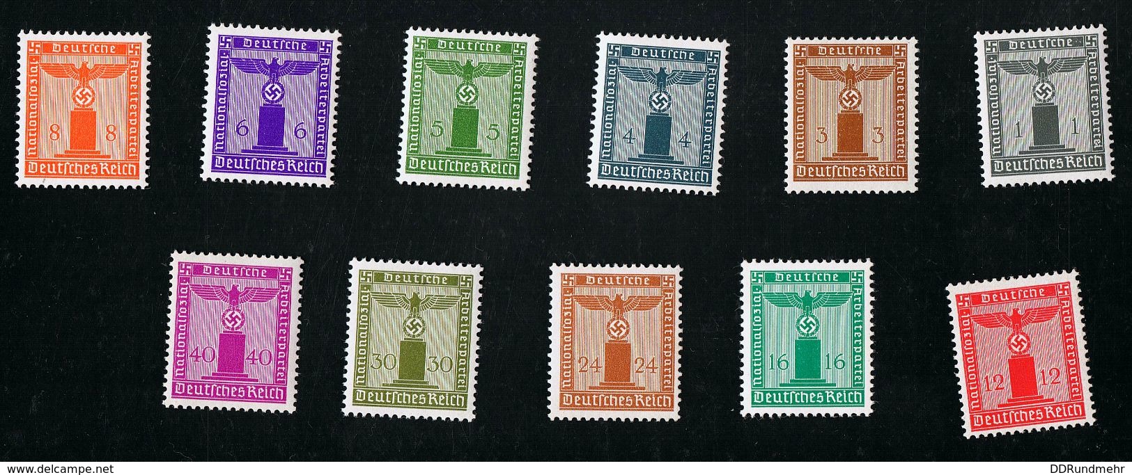 2. März 1942 Dienstmarken Der Partei Postfrisch Xx Siehe Scan - Ungebraucht