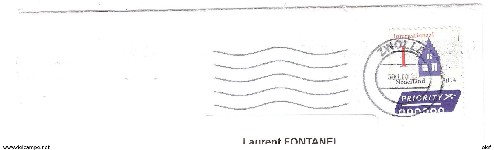 NEDERLAND / Netherlands / Pays Bas , Lettre Priority Internationaal 1 Obl Zwolle ; TB - Lettres & Documents