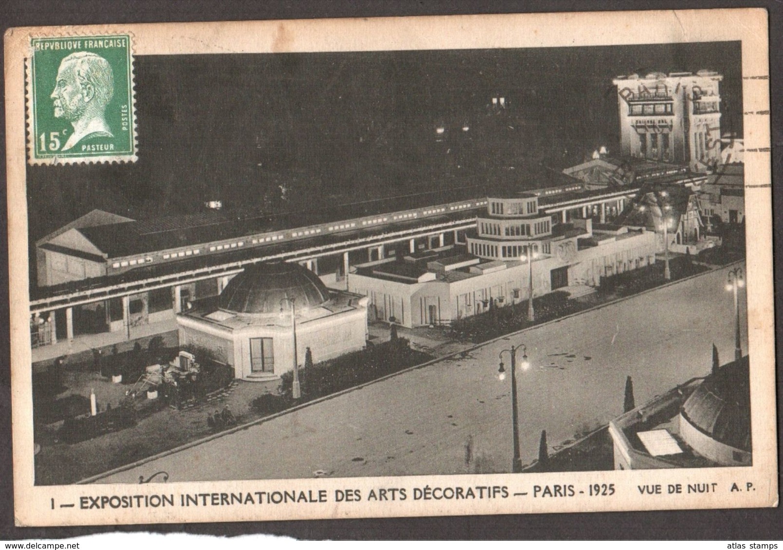 Exposition Internationale Des Art Decoratifs  - Paris 1925  -  Vue De Nuit - Superbe Carte - Expositions