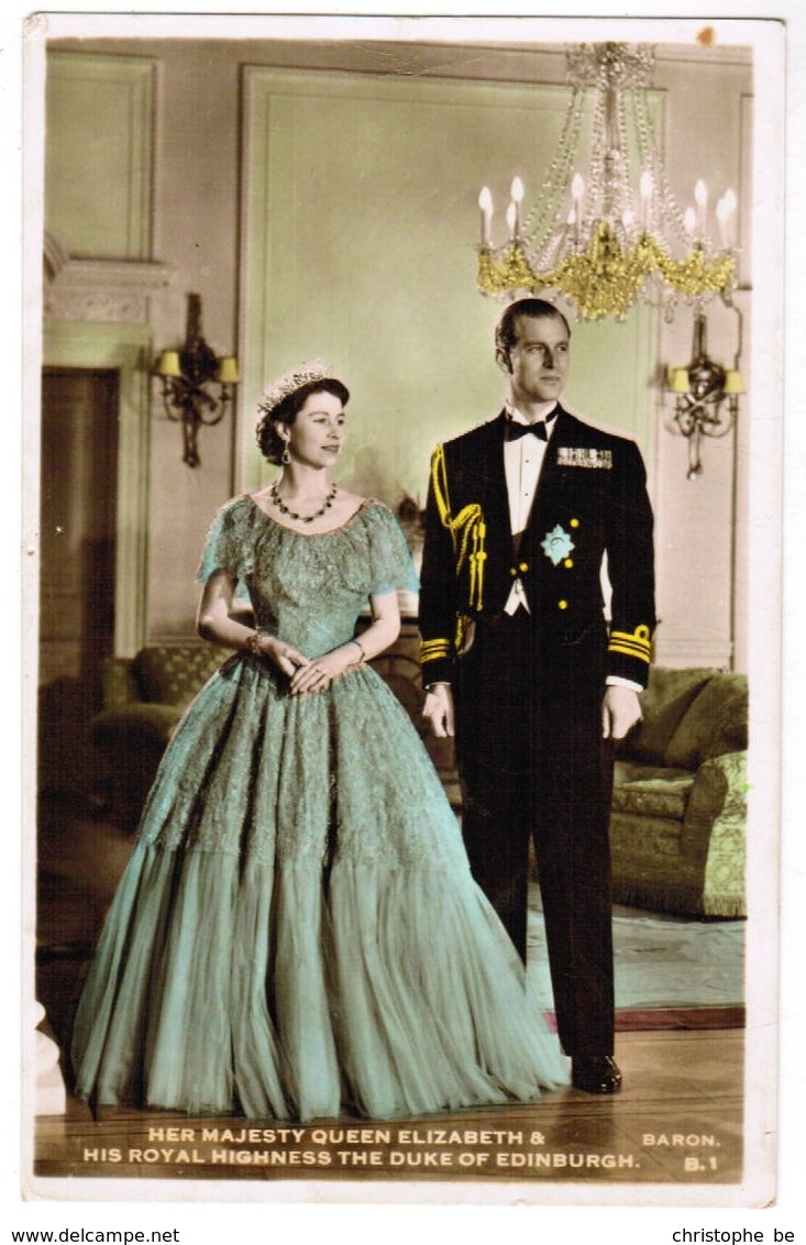 Her Majesty Queen Elizabeth & His Royal Highness The Duke Of Edinburgh (pk41813) - Royal Families