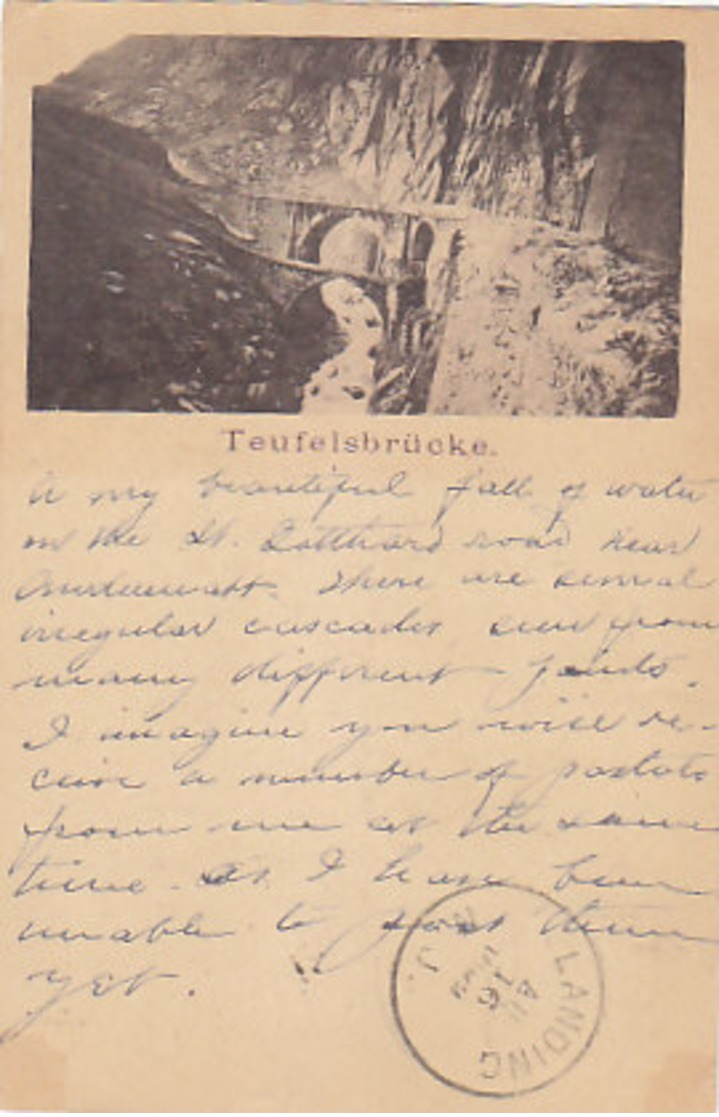 Teufelsbrücke - 1892 !       (P-108-60702) - Altri & Non Classificati