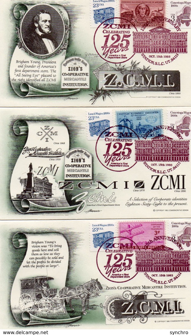 4 Enveloppes 125e Anniversary - Souvenirkaarten