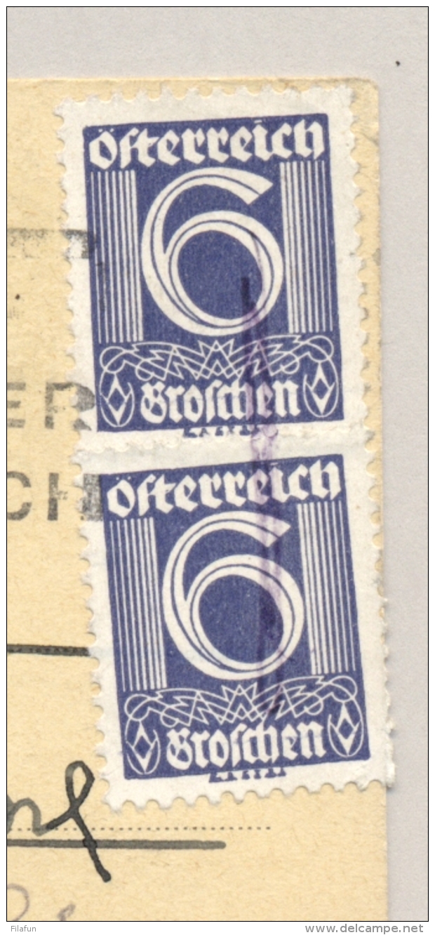 Österreich - 1934 - 2x 6g On Postcard "Nemt Hungrige Kinder Zum Mittagstisch" Local Use Wien - Covers & Documents