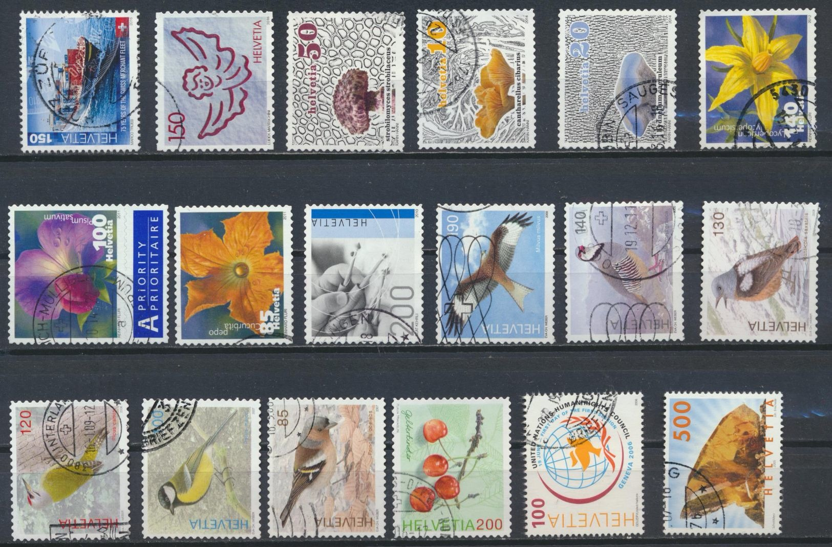 °°° LOT SVIZZERA - 18 STAMPS NO DAMAGED °°° - Usati