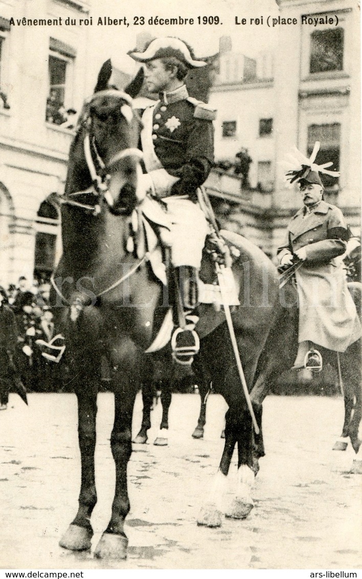 Postcard / ROYALTY / Belgique / Roi Albert I / Koning Albert I / Avênement / Bruxelles / Eedaflegging - Fêtes, événements