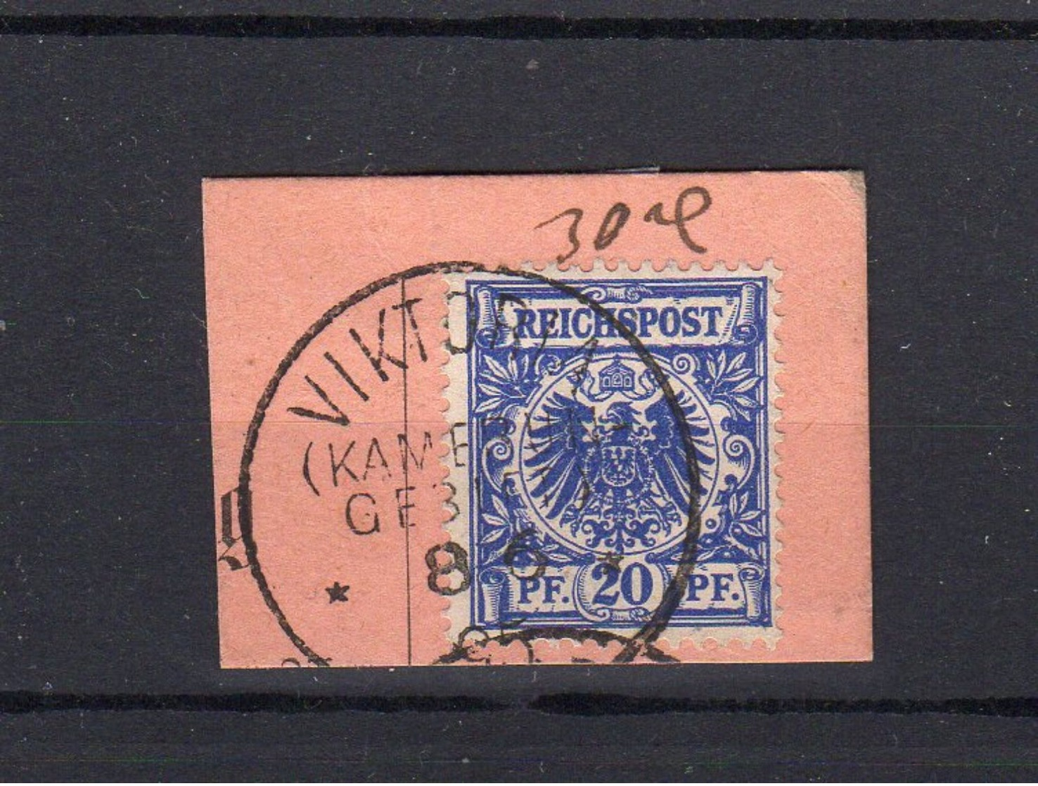 Deutsches Reich Kolonien Kamerun  Sonderstempel Victoria  Auf Reichspostmarke   (  N  9694  ) - Kamerun