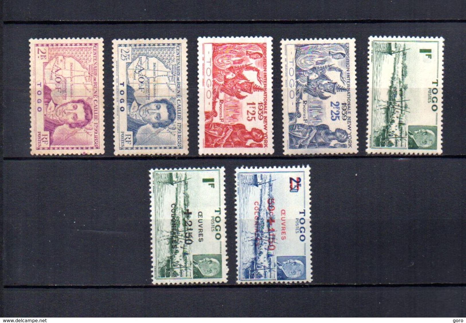 Togo  1939  .-   Y&T  Nº    173/174-175/176-215/216-226/227 - Gebraucht