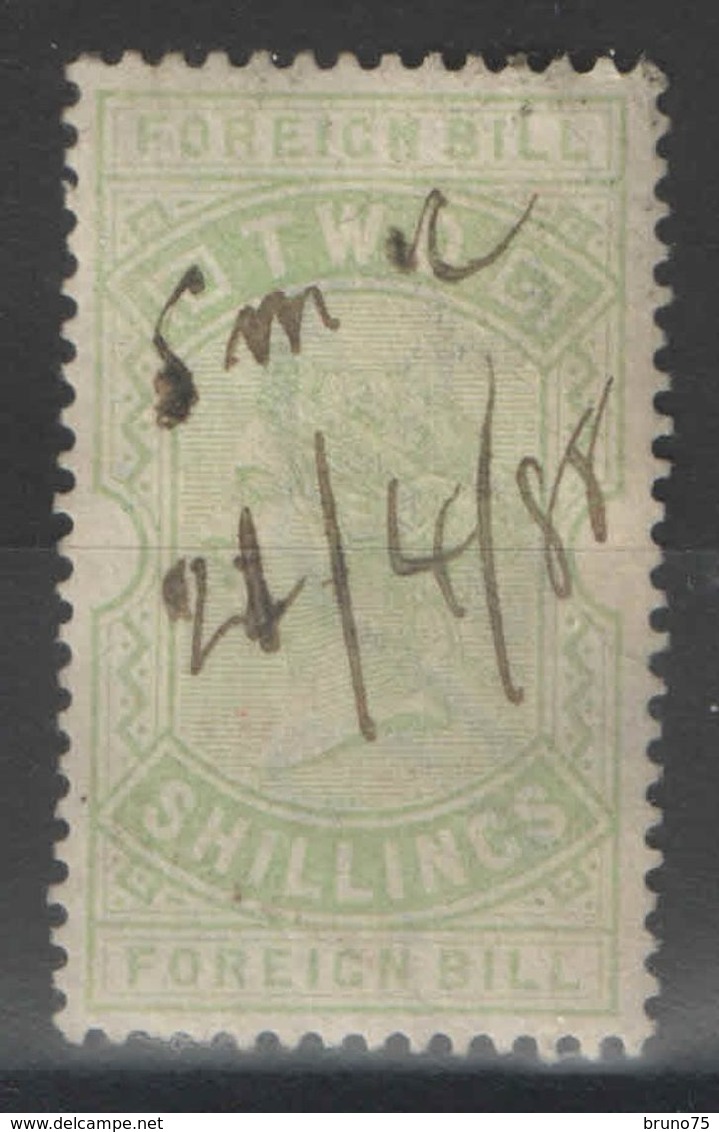 Grande-Bretagne - Fiscal - Foreign Bill - Two Shillings - Revenue Stamps