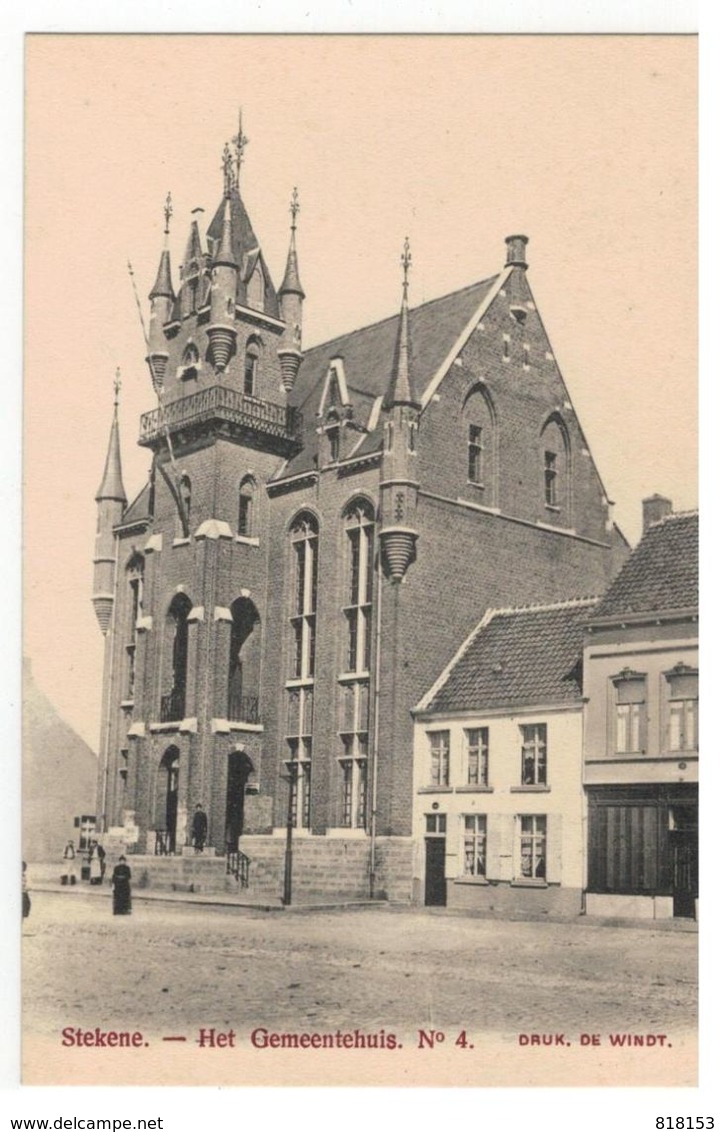 Stekene.  -  Het Gemeentehuis. N°4 - Stekene