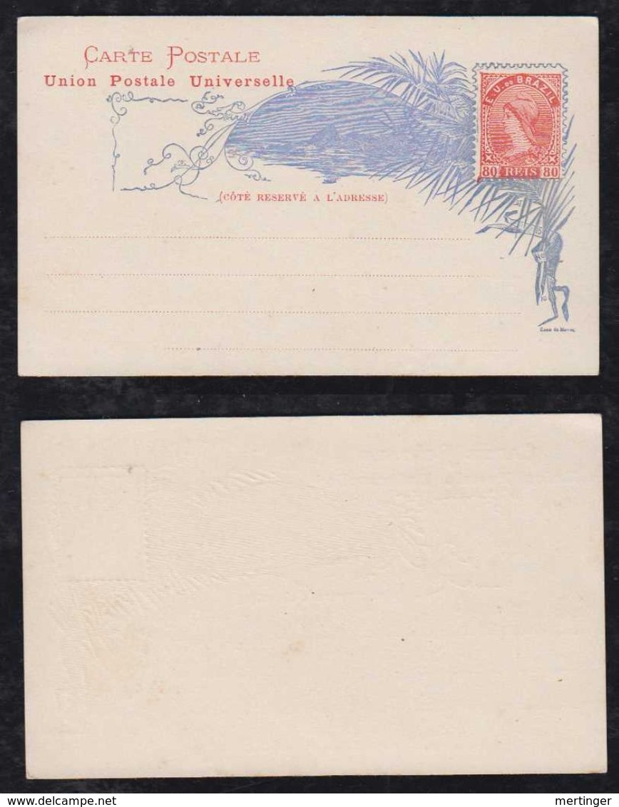 Brazil Brasil 1890 BP 27 80R Stationery Card MNH - Ganzsachen