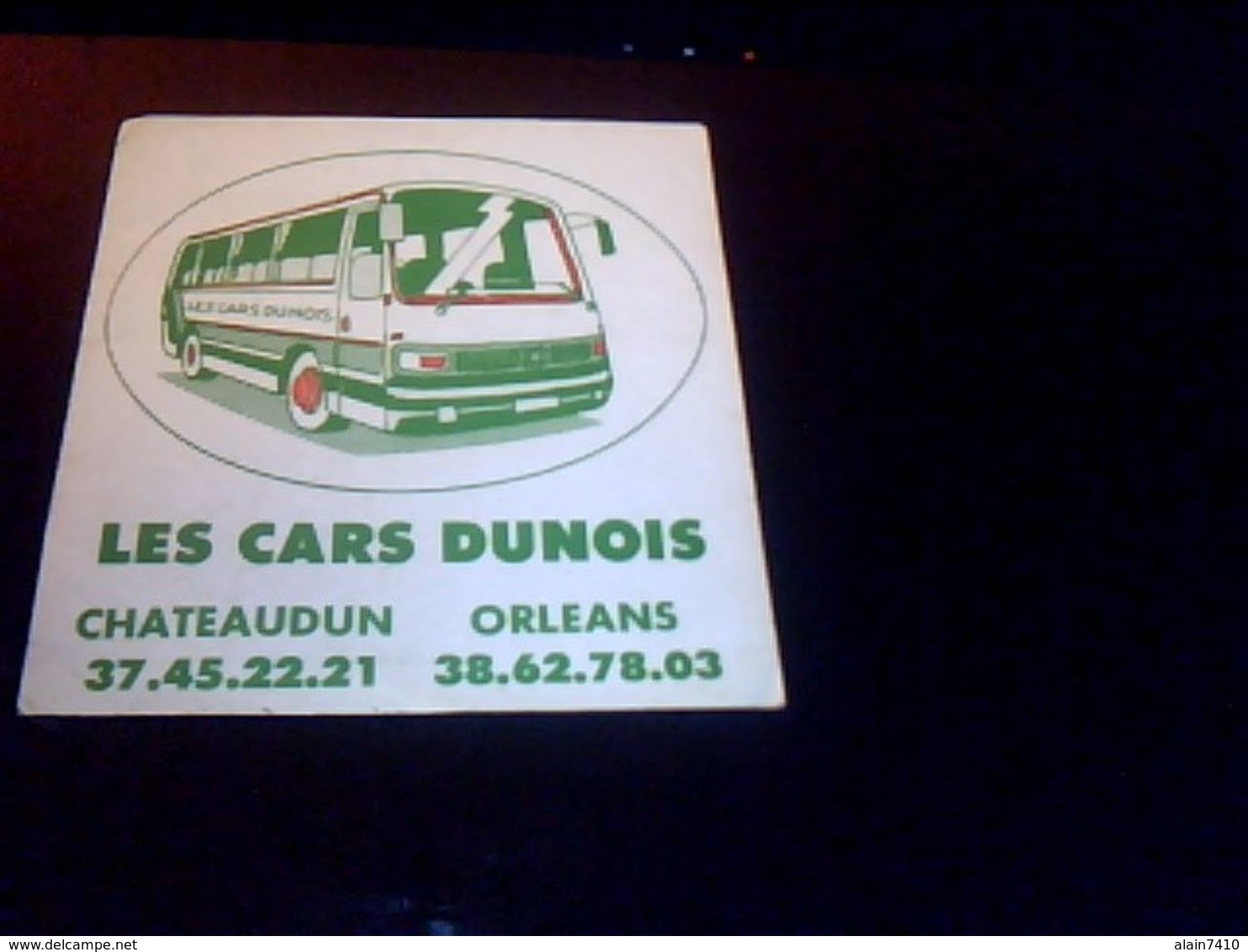 Autocollant Autocars Dunois Chateaudun Orleans - Pegatinas