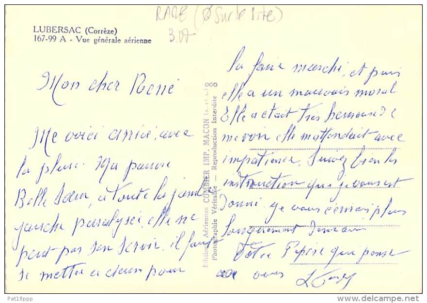 19 - LUBERSAC : Vue Générale Aérienne - CPSM Dentelée Noir Et Blanc Grand Format - Correze - Andere & Zonder Classificatie