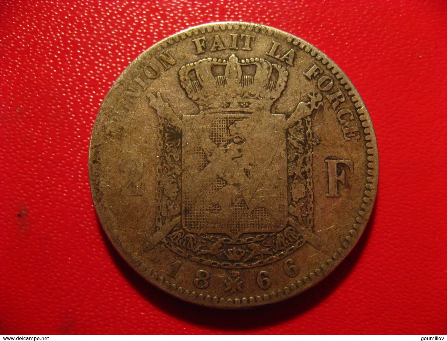 Belgique - 2 Francs 1866 Leopold II 3686 - 2 Francs