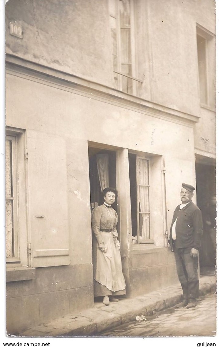 à Identifier - Carte Photo -  2 Personnes - Circulé à Destination De Aulnay-sous-Bois - A Identifier