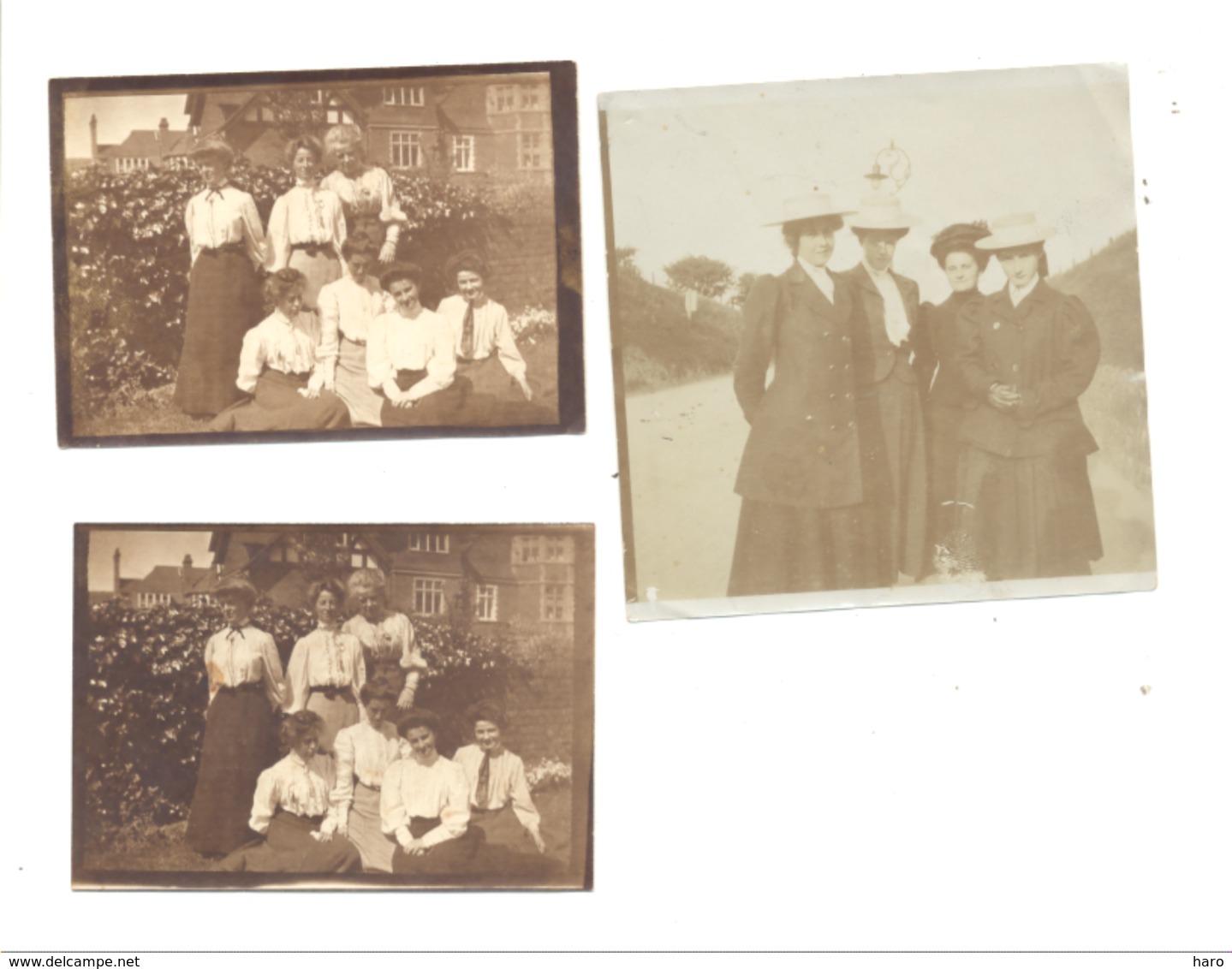 Lot De 3 Photos ( +/- 6 X 9 Cm) FOLKESTONE, Jeune Fille, Mode, Dame  (cor) - Lieux