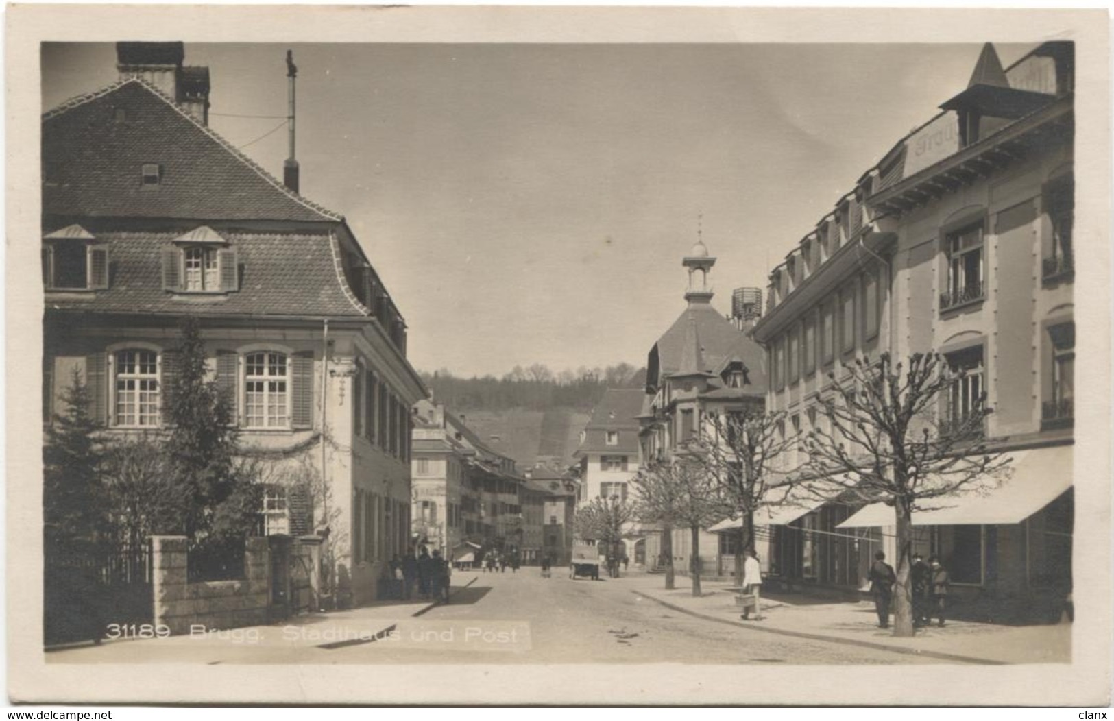 BRUGG AG 1925 Stadthaus Und Post - Brugg