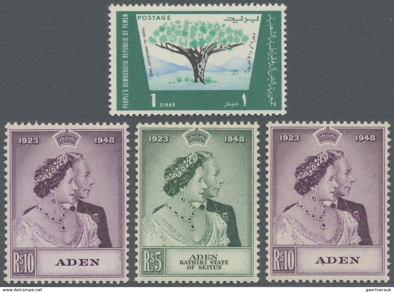 **/*/O Aden: 1948/1970 (ca.), Accumulation In Box Incl. Kathiri State Of Seiyun, Mahra State, Qu'aiti State - Yémen