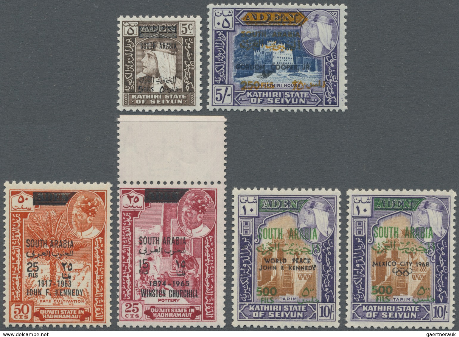 **/* Aden: 1965/1968 (ca.), Accumulation From SEIYUN And HADHRAMAUT In Album Incl. Many Attractive Themat - Jemen