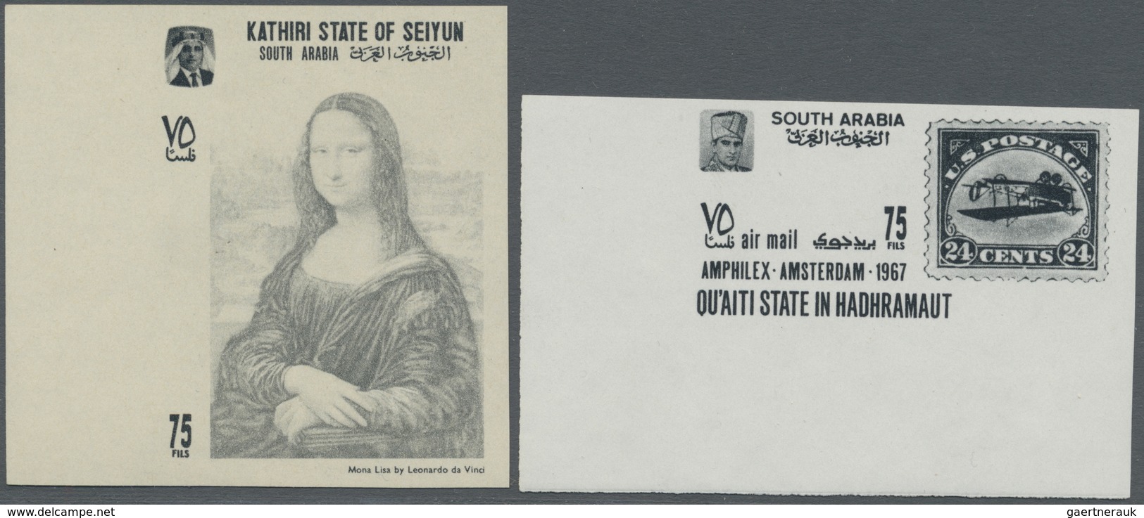 **/* Aden: 1965/1968 (ca.), Accumulation From SEIYUN And HADHRAMAUT In Album Incl. Many Attractive Themat - Yémen