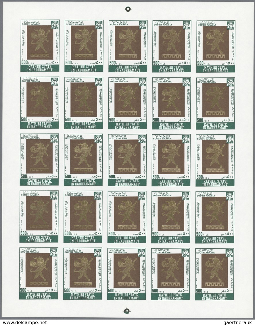 ** Aden: 1967/1968 (ca.), Accumulation From SEIYUN And HADHRAMAUT In Sheet Album With Complete Sets In - Yemen