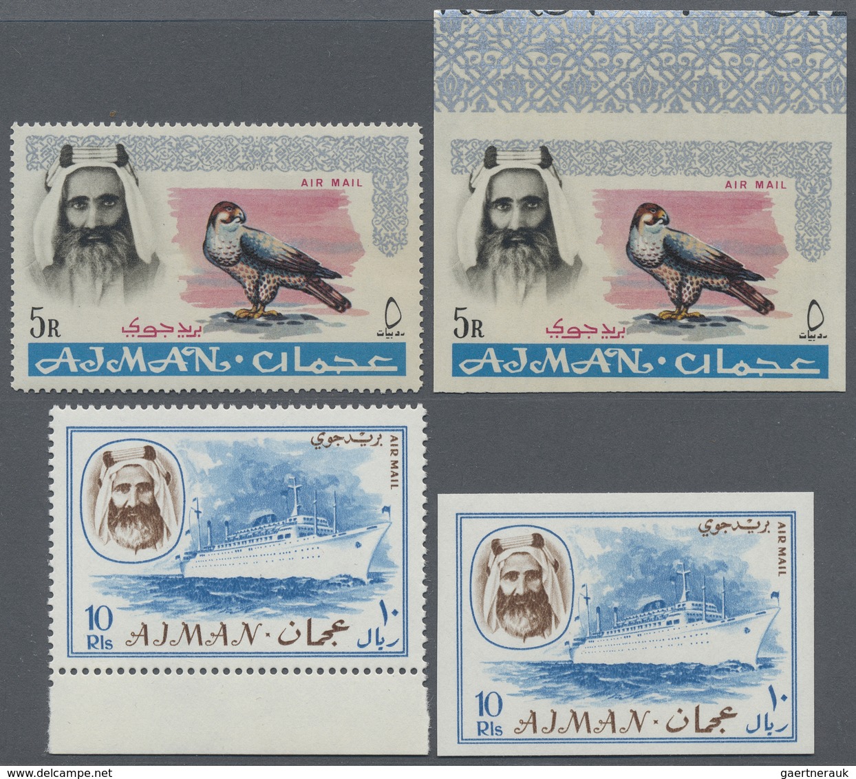** Adschman / Ajman: 1964/1968 (ca.), Collection In Stockbook With Different Perf. And Imperf. Stamps/s - Adschman