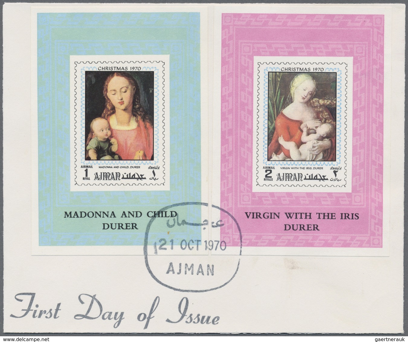 Adschman / Ajman: 1966/1971, Petty Collection Of 34 Different F.d.c. Incl. Imperforate Issues, Souve - Ajman