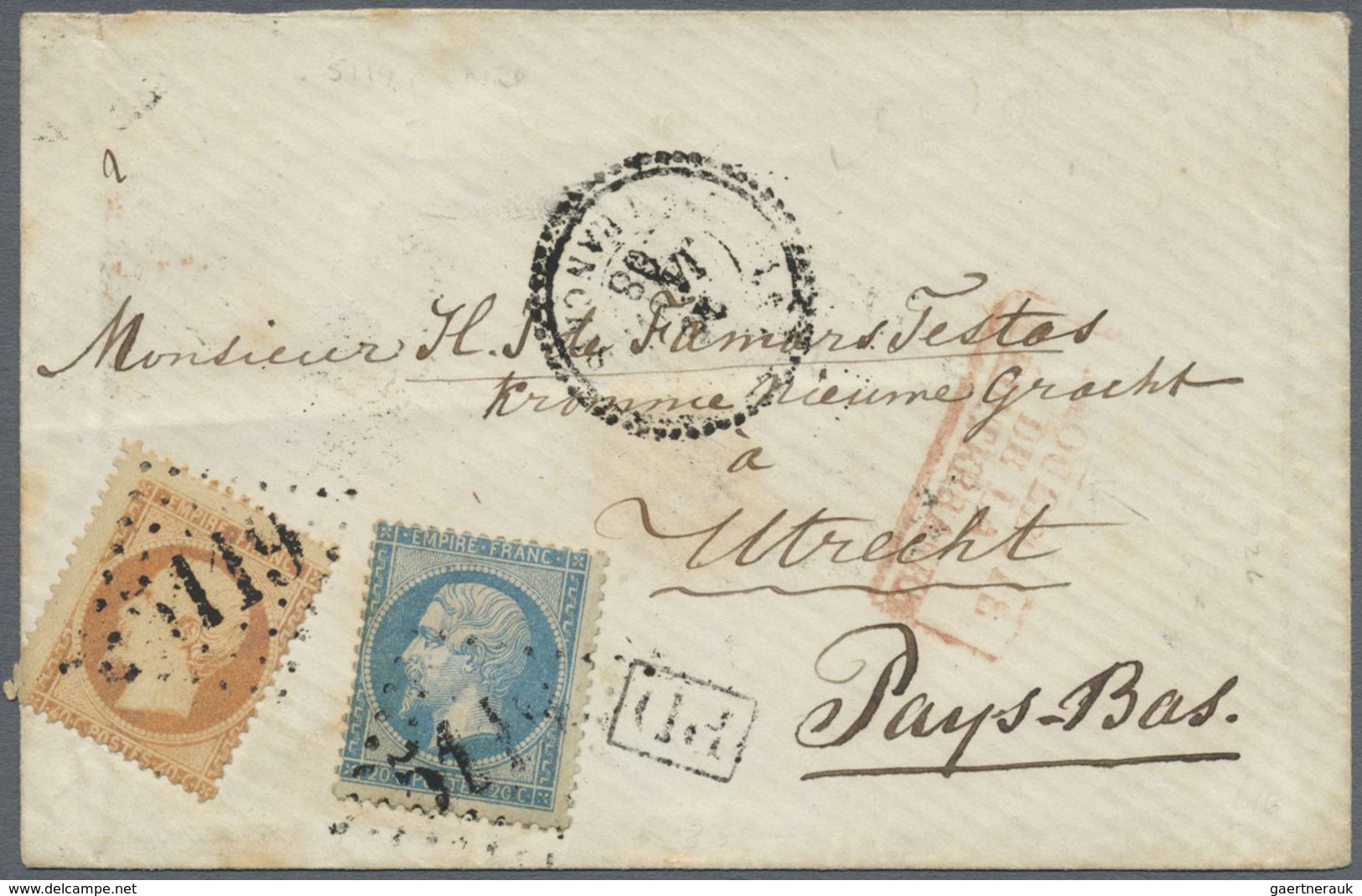 Br Ägypten: 1855/1929, Mail Egypt-France (and Vice Versa), Group Of Ten Covers/cards, Varied Condition, - 1915-1921 Protettorato Britannico