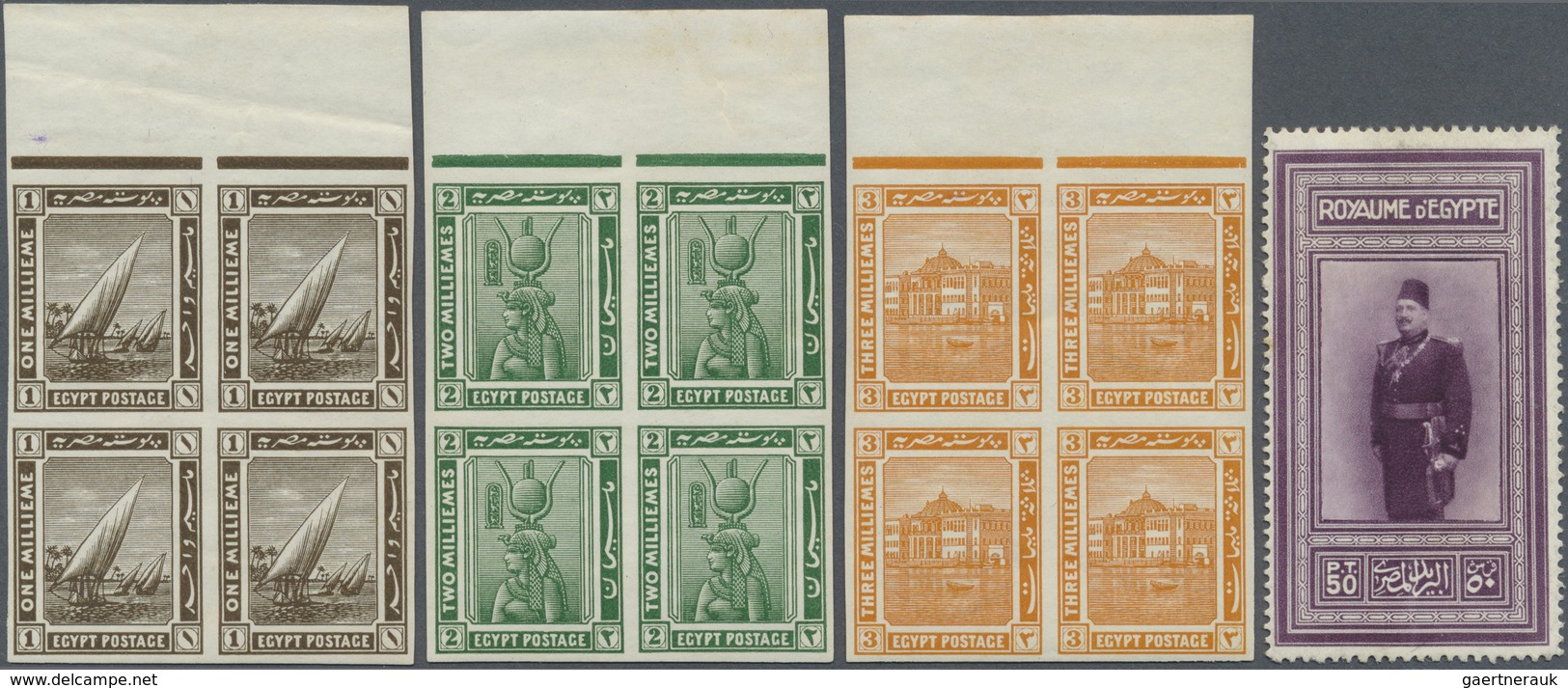 O/*/** Ägypten: 1866/1980 (ca.), Mint And Used Collection/accumulation In A Binder On Stocksheets, Main Val - 1915-1921 Brits Protectoraat