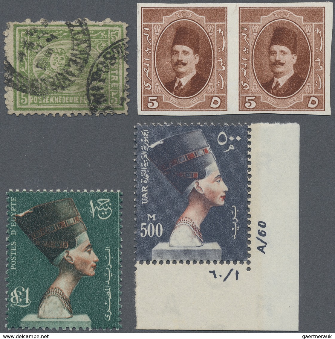**/*/O Ägypten: 1867-1960's: Collection And Stock Of Mint And Used Stamps, From Pyramid Issues To Semi-mode - 1915-1921 Protectorat Britannique