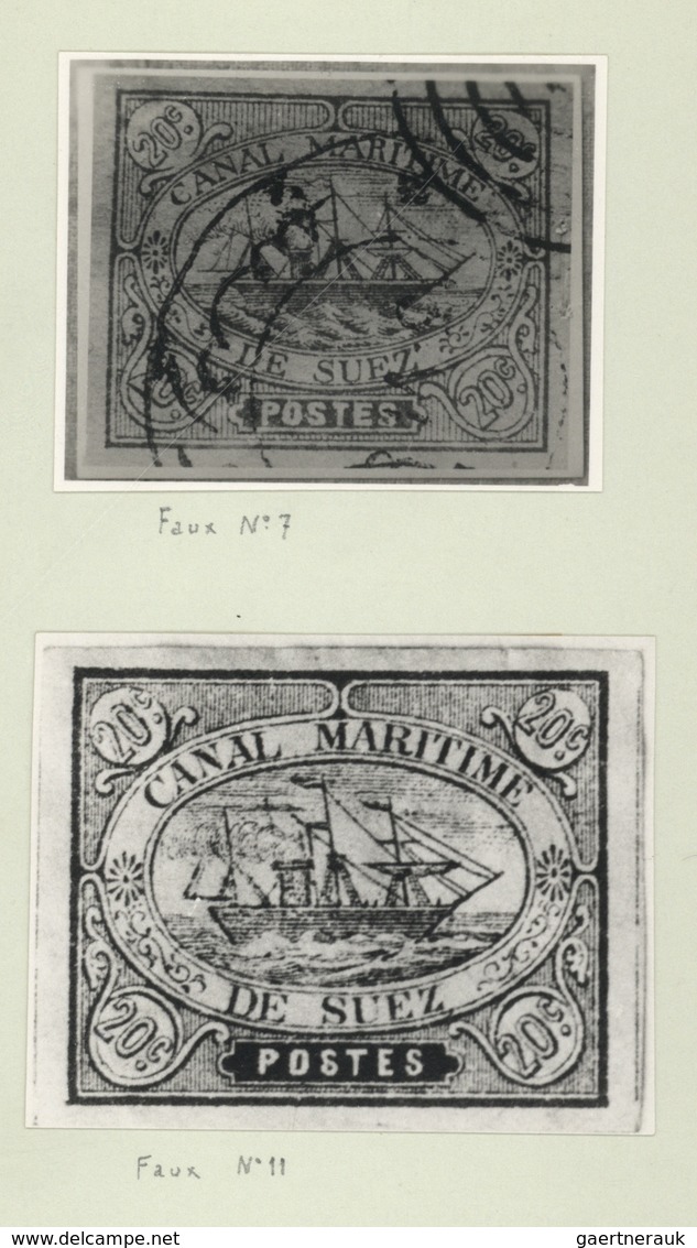 **/*/(*)/O Ägypten - Suez-Kanal-Gesellschaft: 1868: Specialized collection of more than 420 stamps and many ext