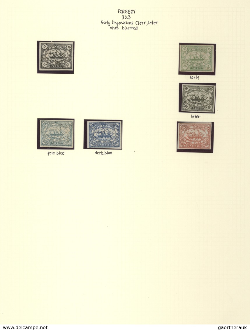 **/*/(*)/O Ägypten - Suez-Kanal-Gesellschaft: 1868: Specialized collection of more than 420 stamps and many ext