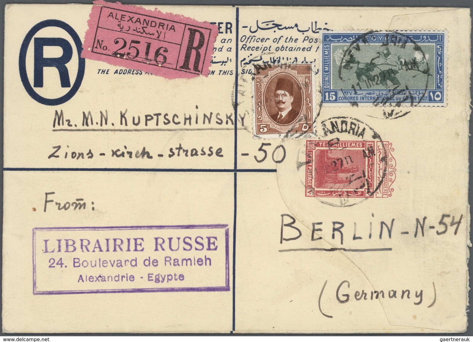 GA Ägypten - Ganzsachen: 1890's-1950's: Group Of 22 Postal Stationery Items Used, With Good Cards Like - Autres & Non Classés
