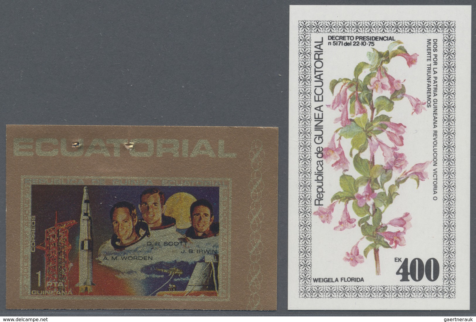 **/O Äquatorialguinea: 1972/1980 (ca.), Enormous Accumulation In Glassines Etc. In Box With Stamps And Mi - Equatorial Guinea