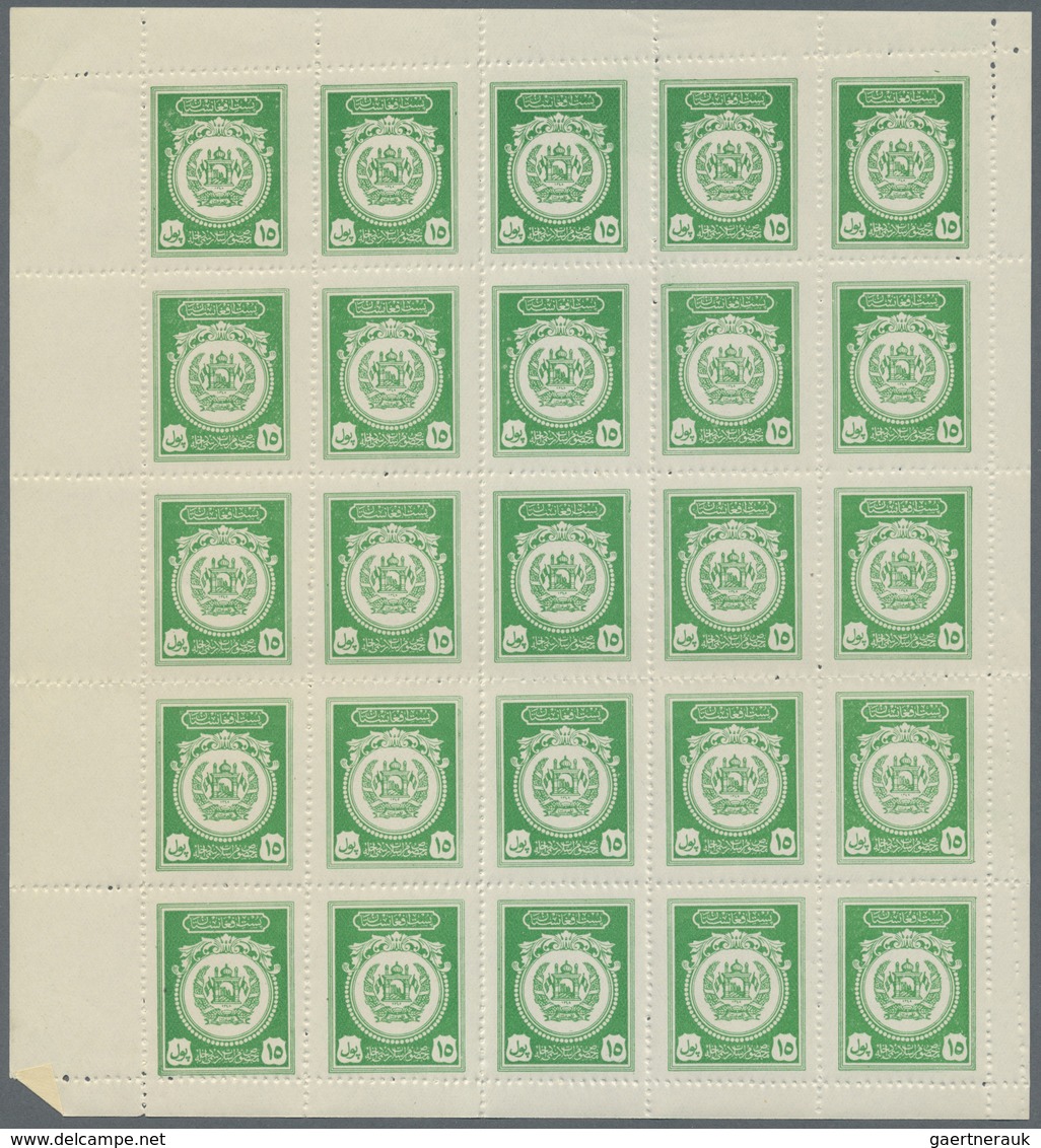 ** Afghanistan: 1898/1966 (ca.), Extremely Valuable And Impressing Holding Of Large Units/sheets And So - Afghanistan