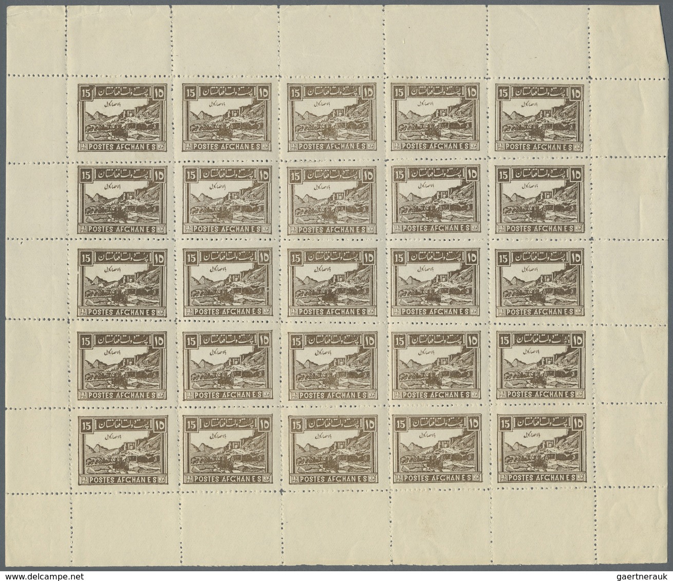 ** Afghanistan: 1898/1966 (ca.), Extremely Valuable And Impressing Holding Of Large Units/sheets And So - Afghanistan