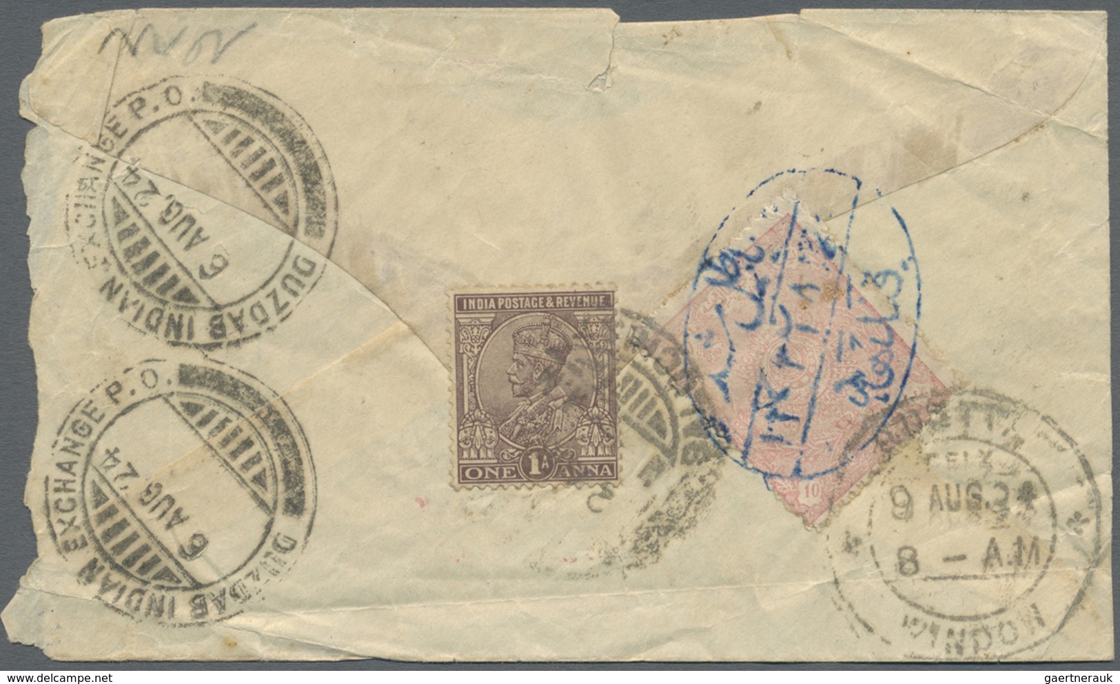 Br Afghanistan: 1909-1928: Collection of 19 pre-UPU covers to India, from the Kabul region via the nort