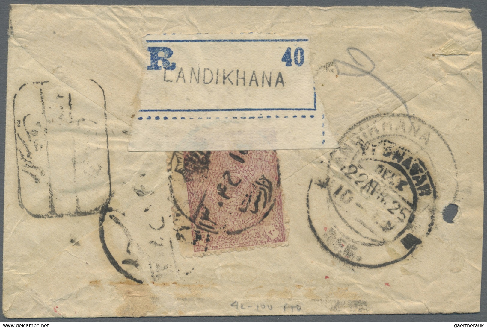 Br Afghanistan: 1909-1928: Collection of 19 pre-UPU covers to India, from the Kabul region via the nort