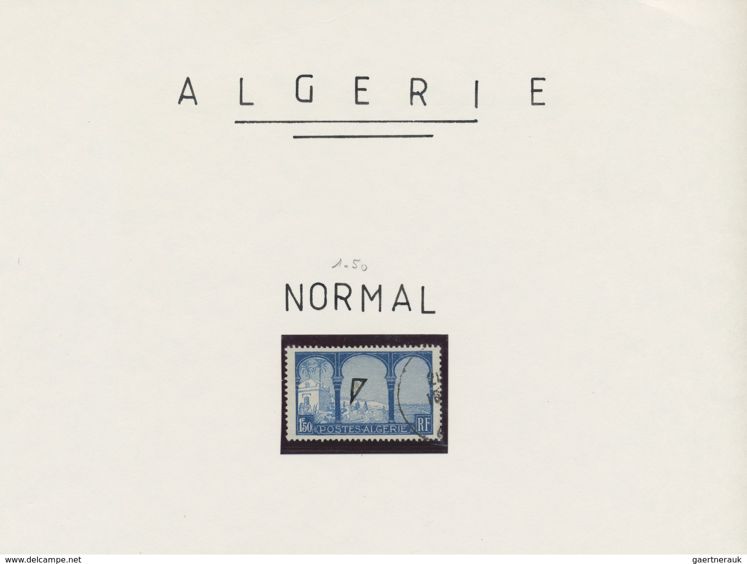 * Algerien: 1926/1946, Lot Of Three Varieties/types: Maury Nos. 51 A, 53 A, PA4I. Cat.value 310,- €. - Autres & Non Classés