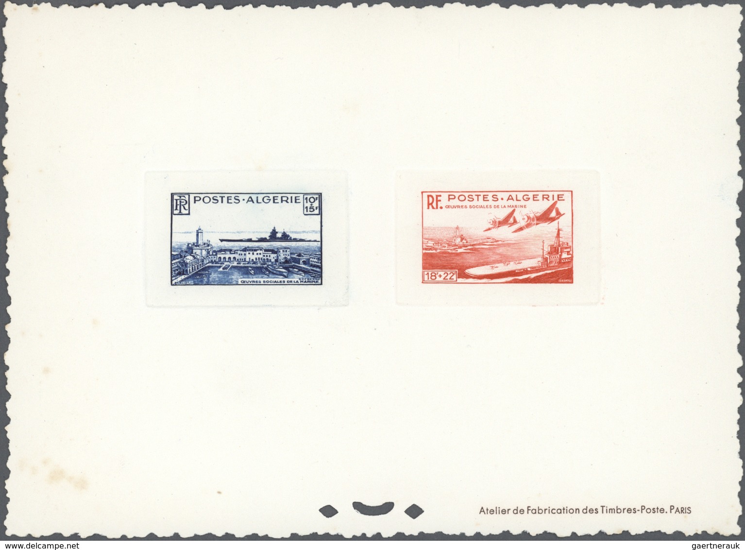 (*) Algerien: 1946/1957, Collection Of 45 Epreuve De Luxe And One Epreuve Collective. - Other & Unclassified