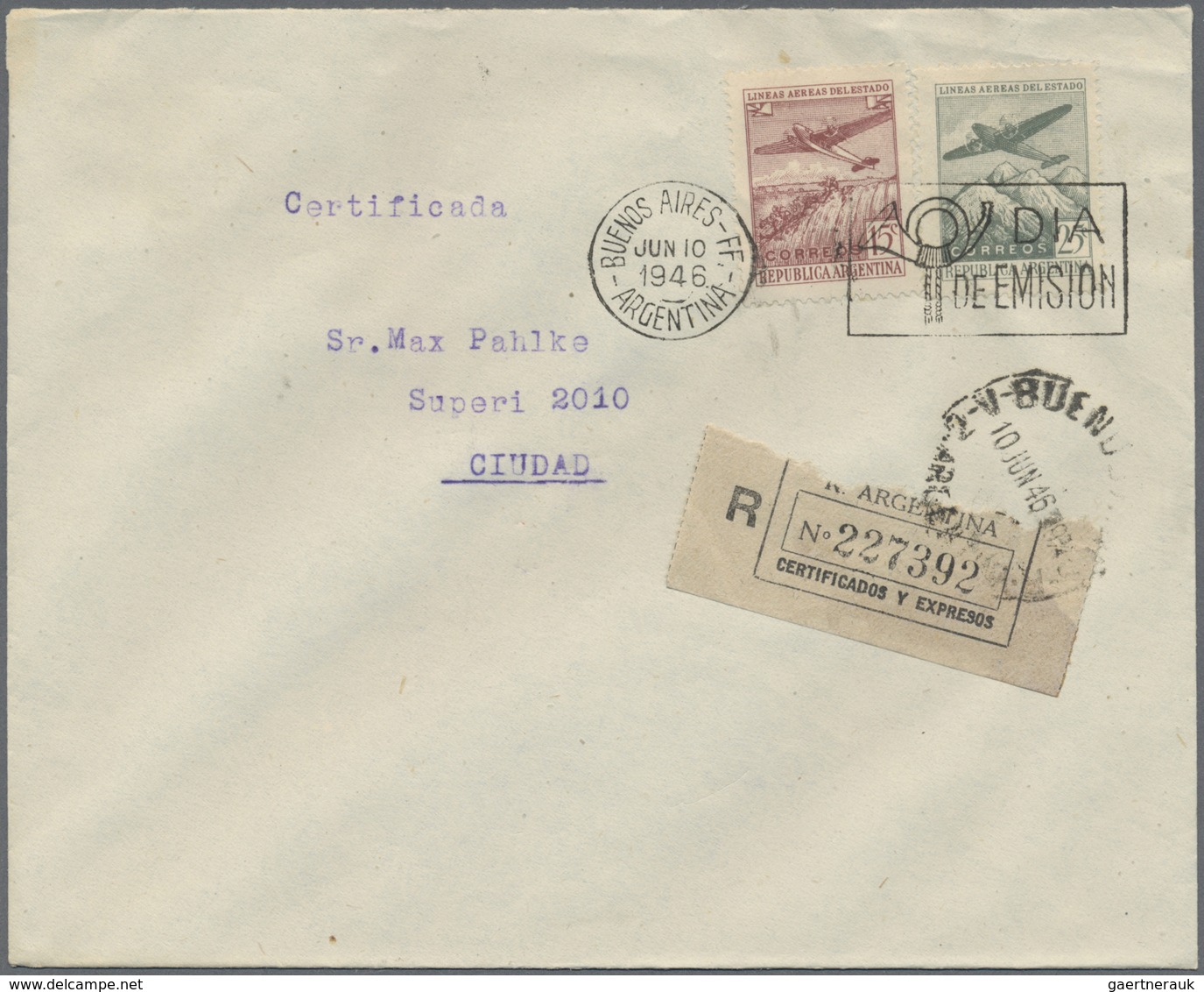 /Br Argentinien: 1940/1950 (ca.), Accumulation Of Apprx. 130 Covers And Cards, Comprising Many F.d.c. In - Autres & Non Classés