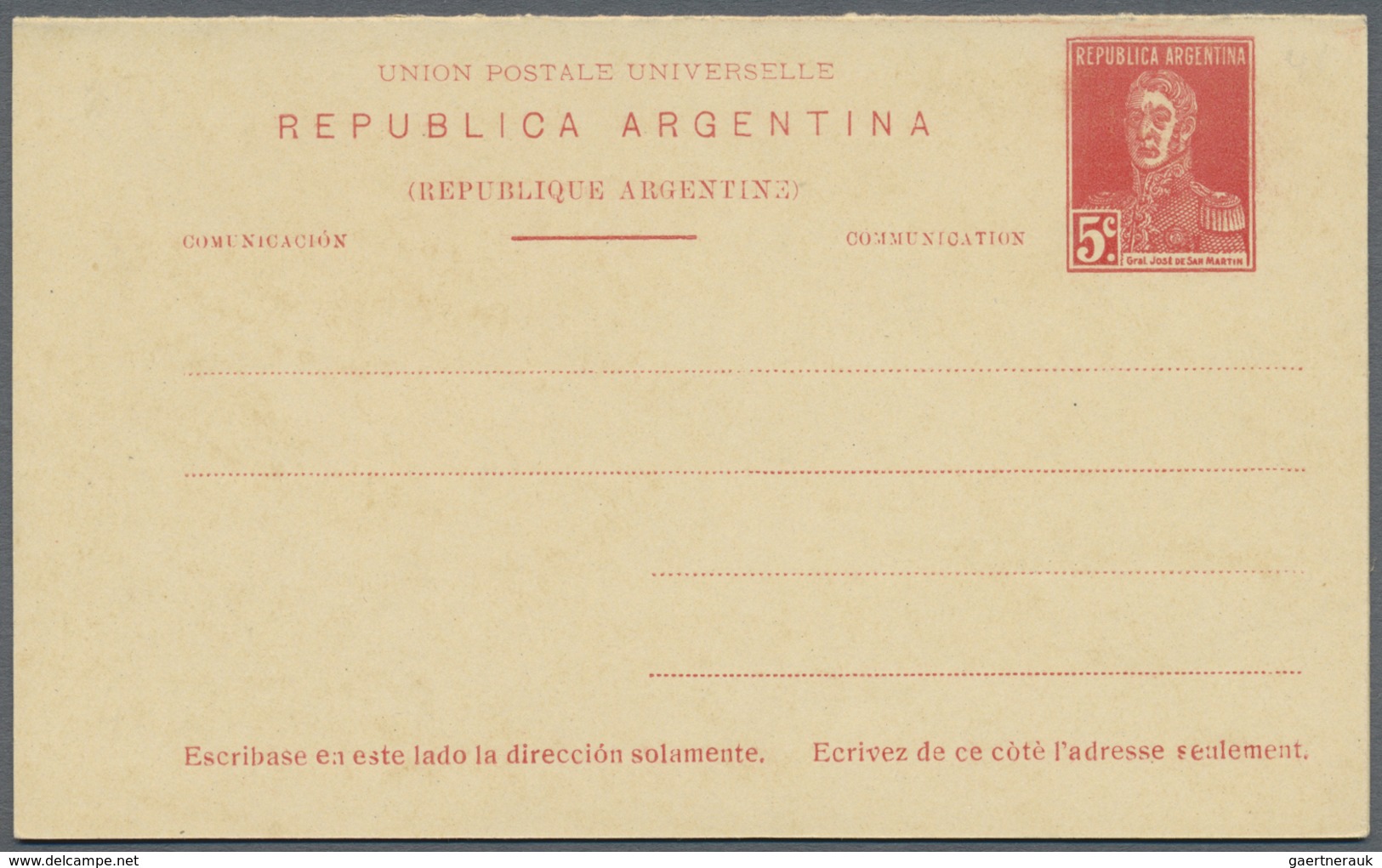 GA Argentinien - Ganzsachen: 1879/1947, Collection Of 80 Different Unused Stationeries, Comprising 24 L - Entiers Postaux