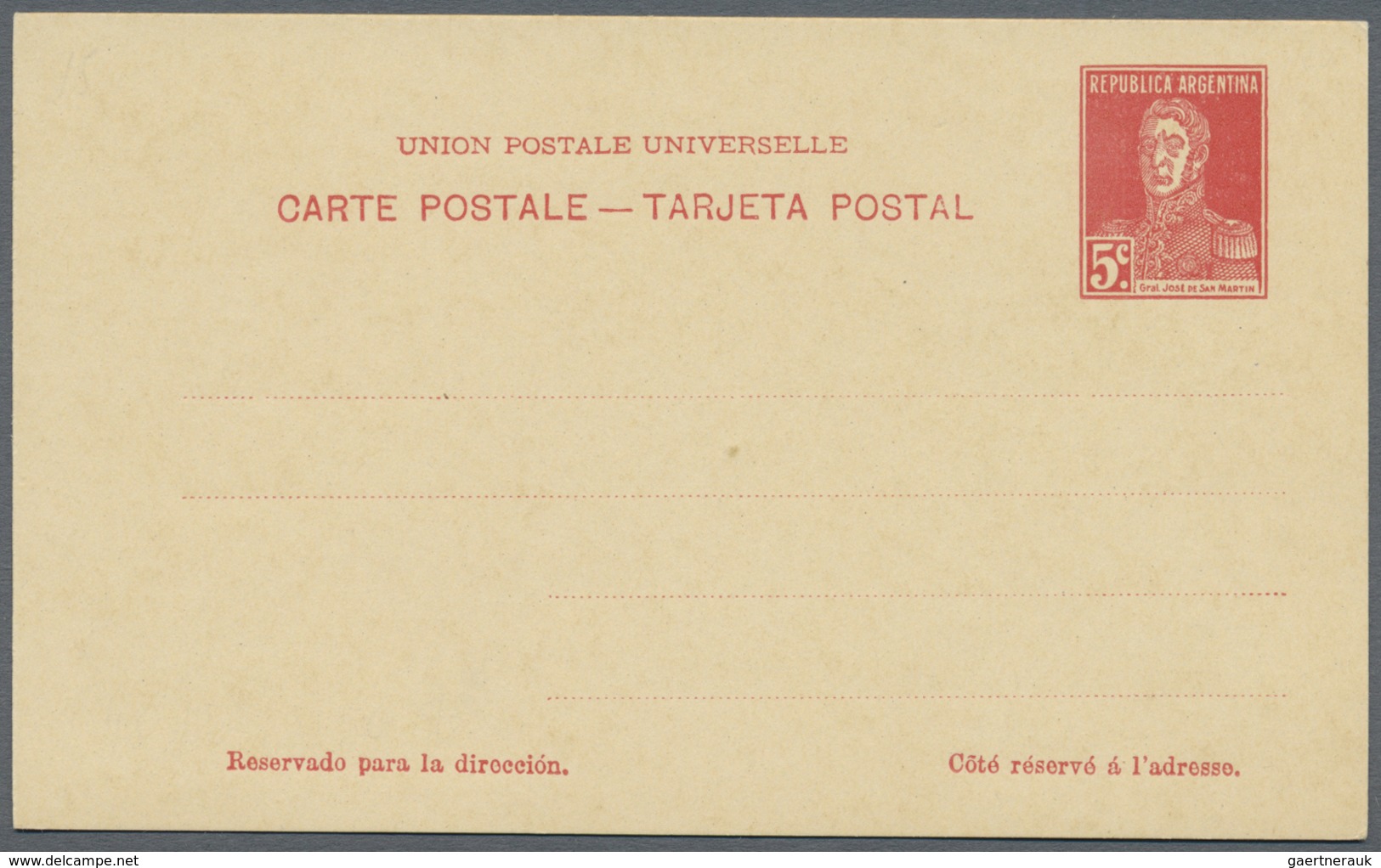 GA Argentinien - Ganzsachen: 1879/1947, Collection Of 80 Different Unused Stationeries, Comprising 24 L - Entiers Postaux