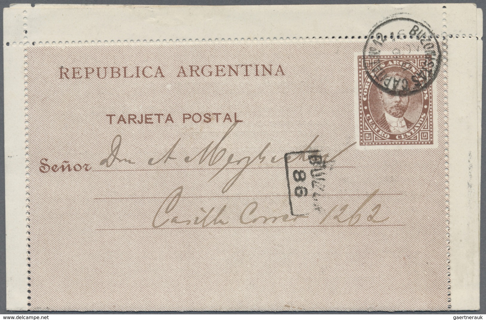 GA Argentinien - Ganzsachen: 1890/1903, Lot Of Apprx. 58 Used And Unused Stationeries, Comprising Cards - Entiers Postaux
