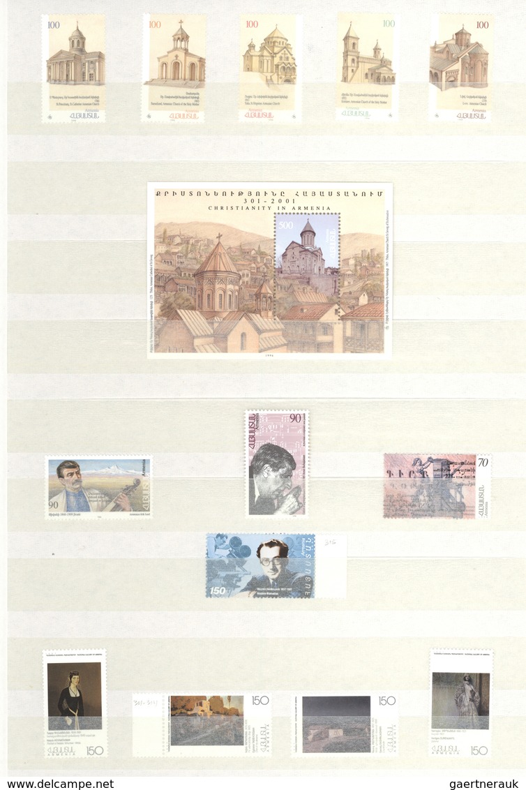 Br/GA/** Armenien: 1876-1923, 1992-2000: Postal history and stamp collection of eight early covers + modern i