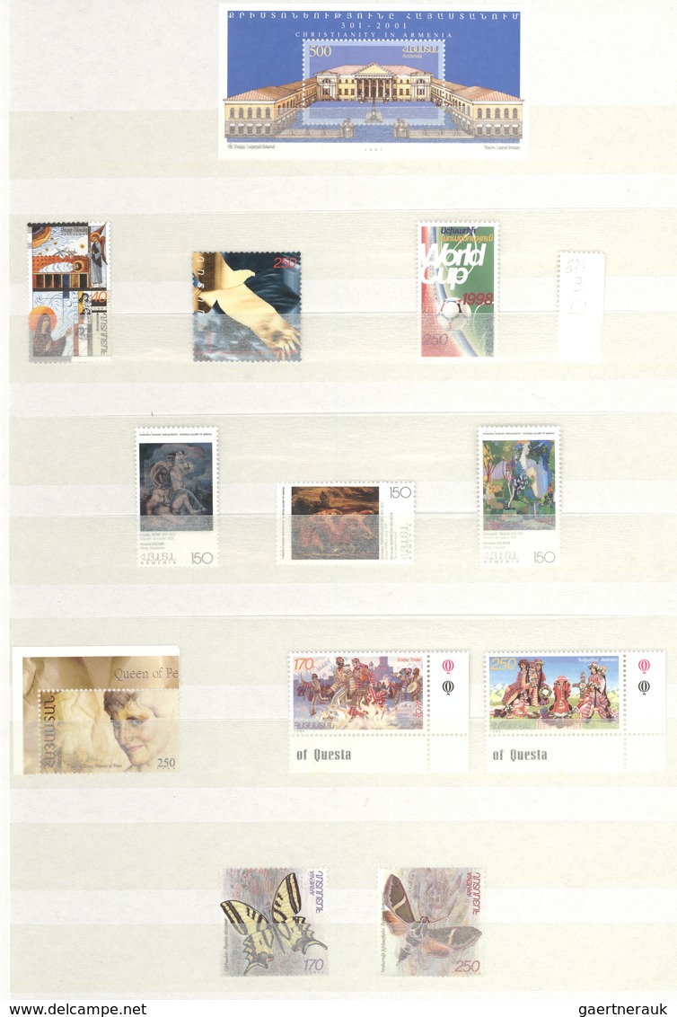 Br/GA/** Armenien: 1876-1923, 1992-2000: Postal history and stamp collection of eight early covers + modern i