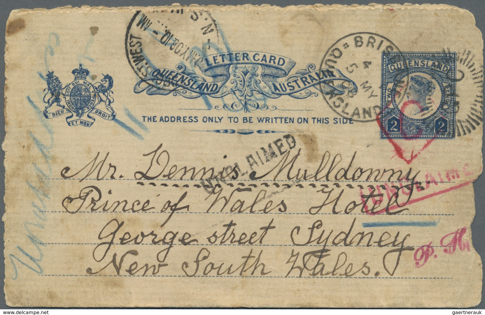 GA Australische Staaten: 1880/1911 (ca.), Accumulation With About 80 Used POSTAL STATIONERY ITEMS With - Collections