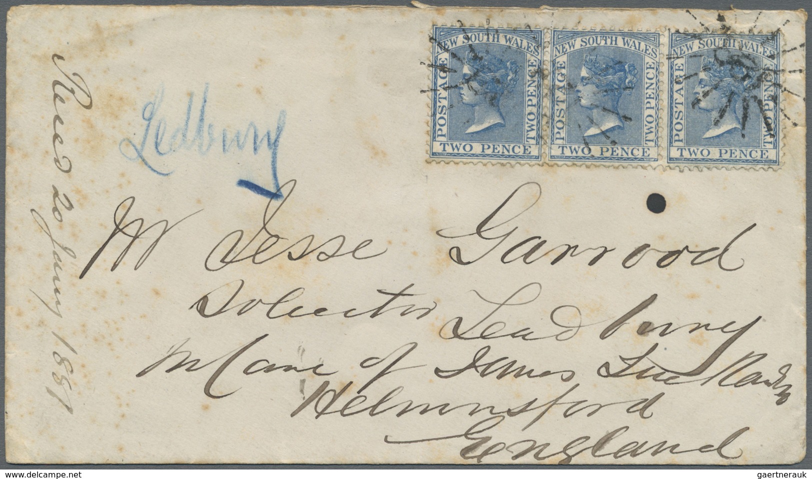 Br Neusüdwales: 1863/1888 (ca.), Accumulation Of 15 Covers To England Mostly At 6d. Rate But Also 8d. A - Lettres & Documents