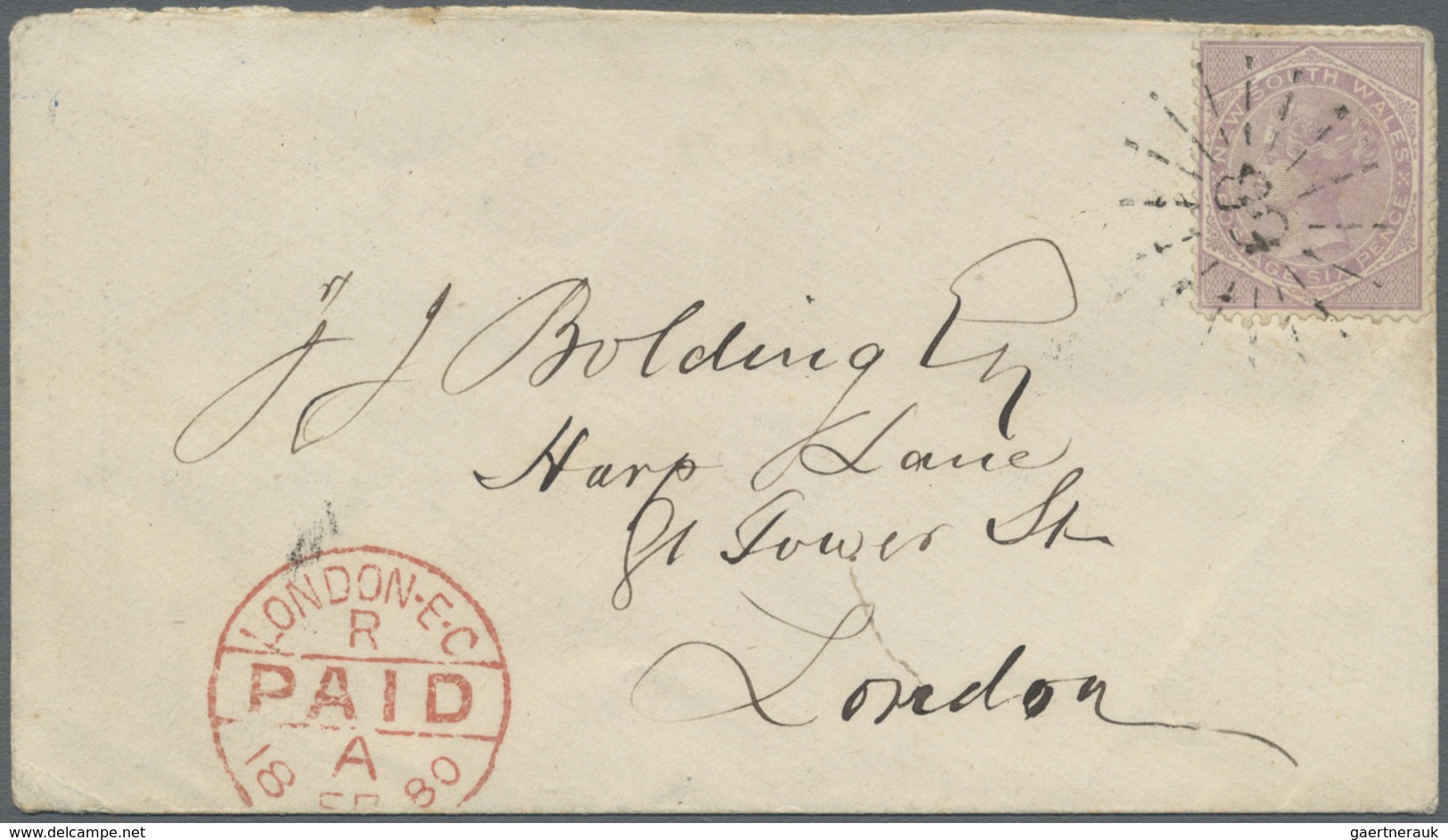 Br Neusüdwales: 1872/1889 (ca.), Accumulation Of 19 Covers To England Incl. Different Rates And Frankin - Lettres & Documents