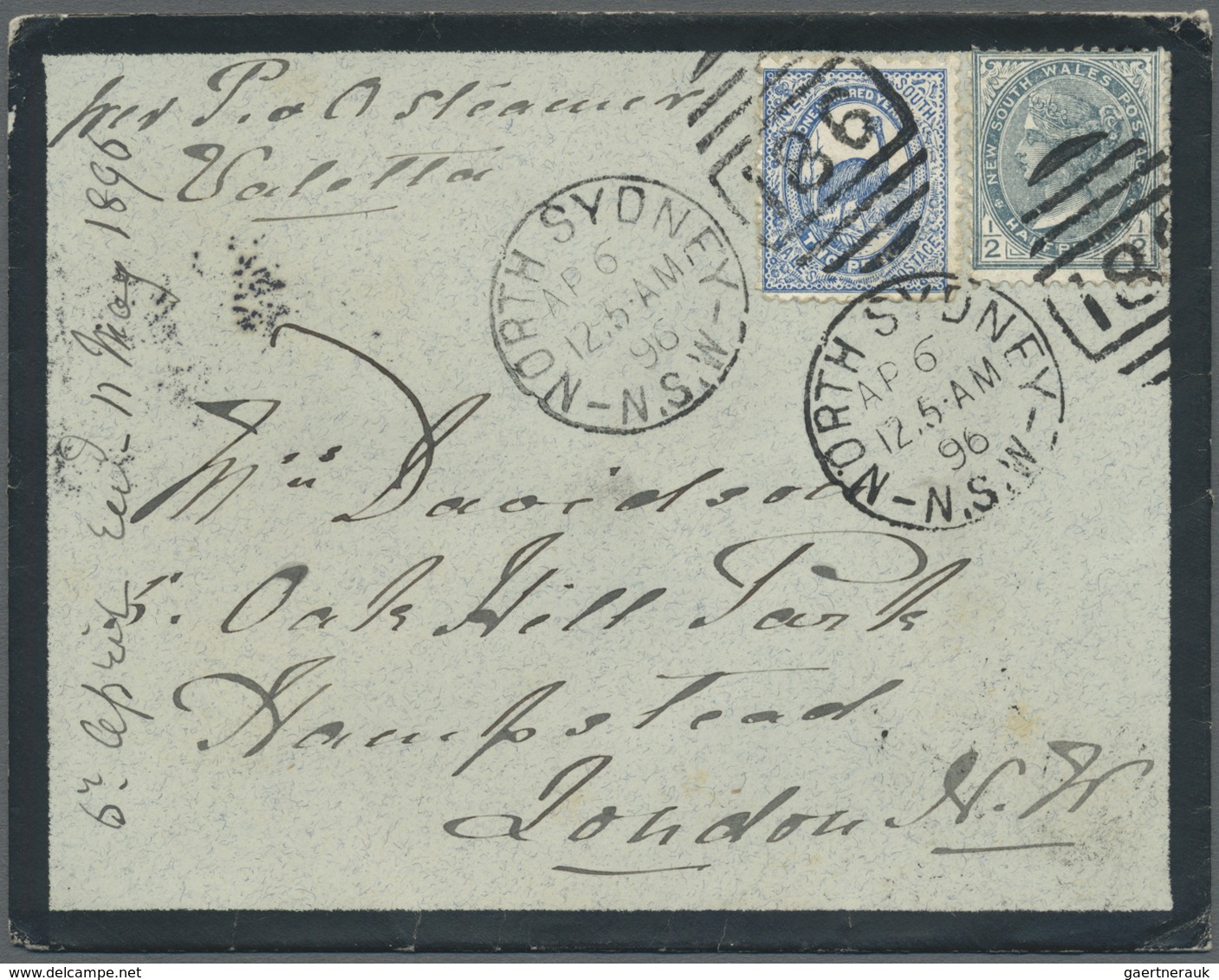 Br/GA Neusüdwales: 1889/1896 (ca.), Interesting Group With 20 Covers And Postal Stationeries To England Or - Lettres & Documents