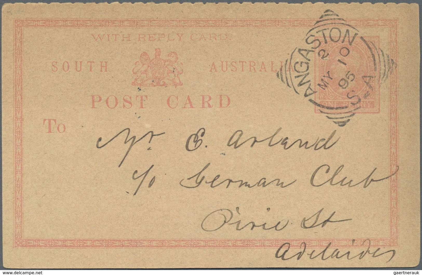GA Südaustralien: 1877/1908 (ca.), POSTAL STATIONERY: Old Collection With About 35 Used And Unused Post - Lettres & Documents